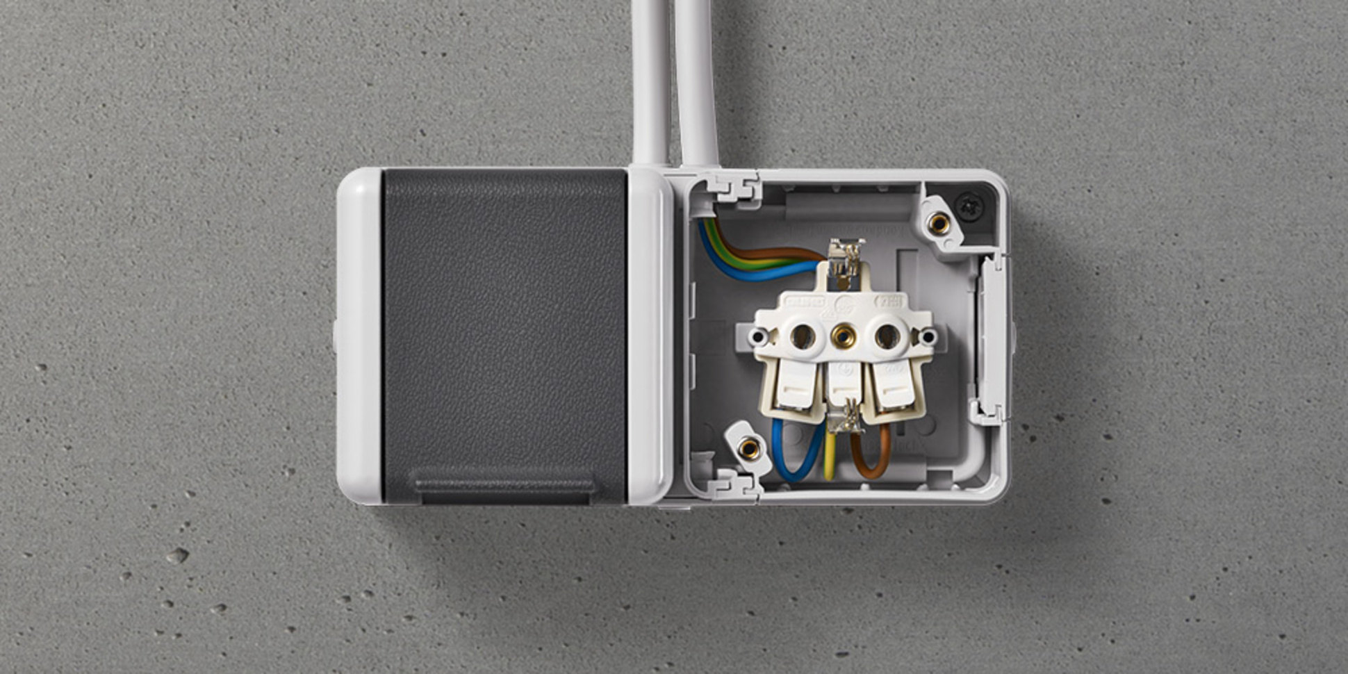 Doppelsteckdose mit Trennsteg bei Elektro-Service-Ganz in Hammelbach